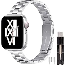 Amazon.co.jp: BinGeLi for Apple Watch バンド ステンレス 細い